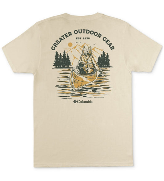 Columbia Men's Delmar Canoe Bear Regular-Fit Short Sleeve T-Shirt  Medium NWT