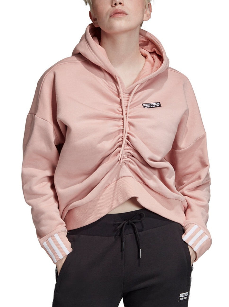 adidas Originals Women's Pink Spirit Rouged Hoodie Sweatshirt Large New