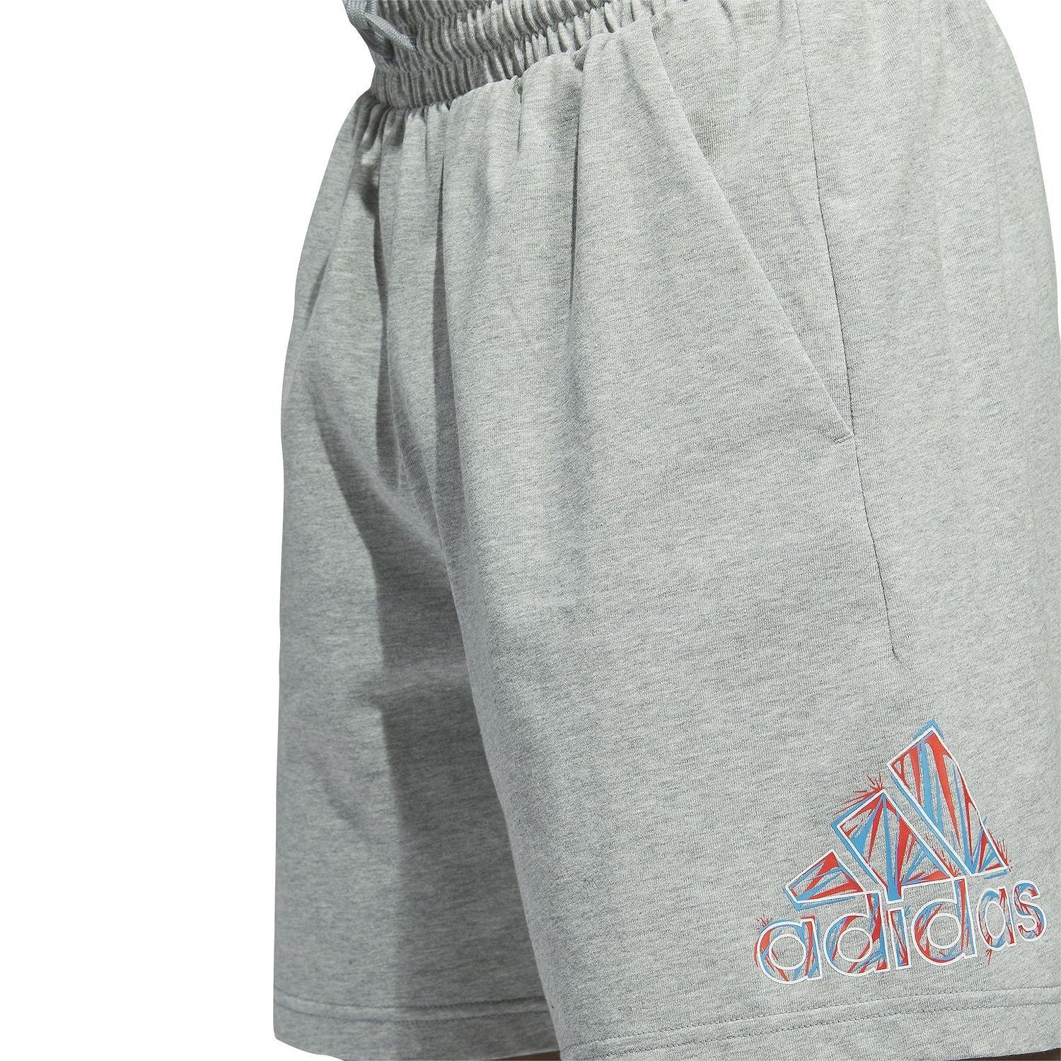 Adidas Mens Essentials Americana Jersey Knit Shorts Grey Size XL NWT