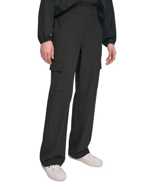Calvin Klein Women's Performance High-Rise Cargo Pants Color Black NWT