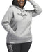 Adidas Women's Plus Size Trendy Pullover Logo Print Fleece Hoodie Grey NWT