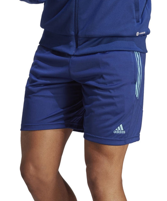 Adidas Men's Lightweight Three Stripe 8 Track 1/4 Shorts Size XX-Large Blue NWT