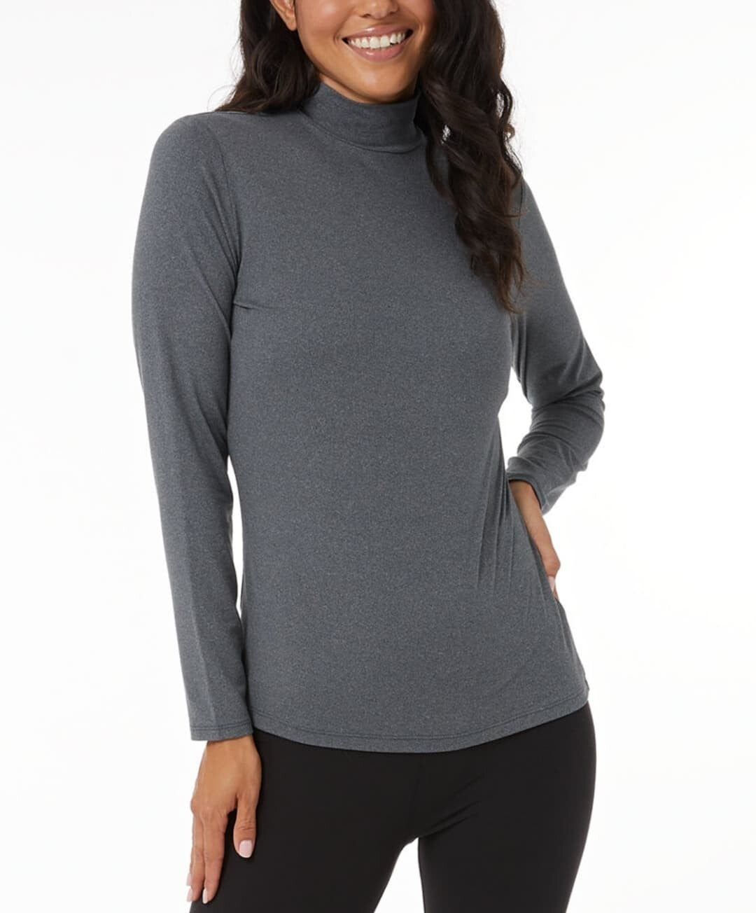 32 Degrees Cozy Heat Women's Mock-Neck Long-Sleeve Extra Warm Top New