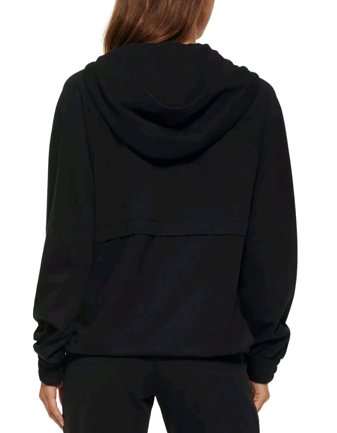 Calvin Klein Women's Performance Garment Dyed 1/2-Zip Hoodie Black Size XS NWT