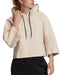 Adidas Women's Hoodie Pullover Crop Wide Sleeve Activewear Track Top XS NWT