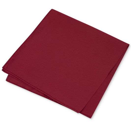 Club Room Men's Solid Hanky Pocket Square Silk Handkerchief, Color Red NWT