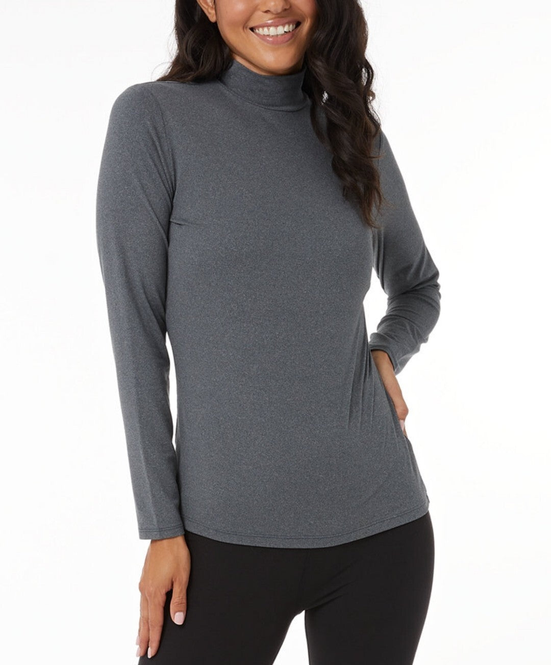 32 Degrees Cozy Heat Women's Mock-Neck Long-Sleeve Extra Warm Top New