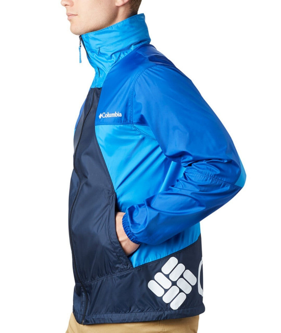 Columbia Men's Point Park Windbreaker Jacket Blue  L XL XXL  MSRP $75  NWT