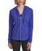 Calvin Klein Women's Performance Ruched-Sleeve Zip Hoodie Size XS Luna NWT