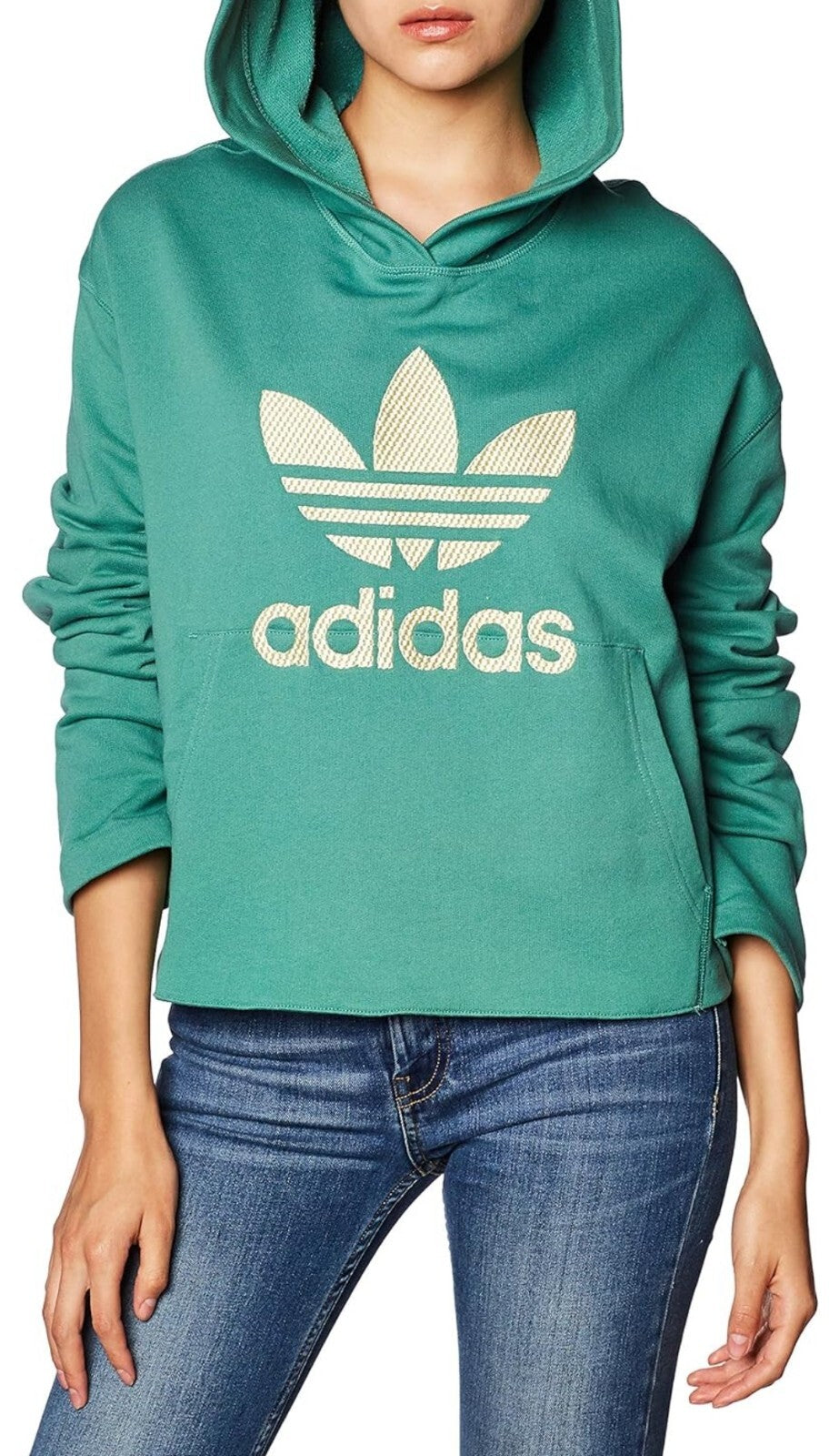 adidas Women's Originals Logo Applique Hoodie, Sweatshirt Size X-Small, Small 