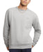 Champion Mens Powerblend Fleece C Logo Crewneck Sweatshirt Oxford Gray Medium 