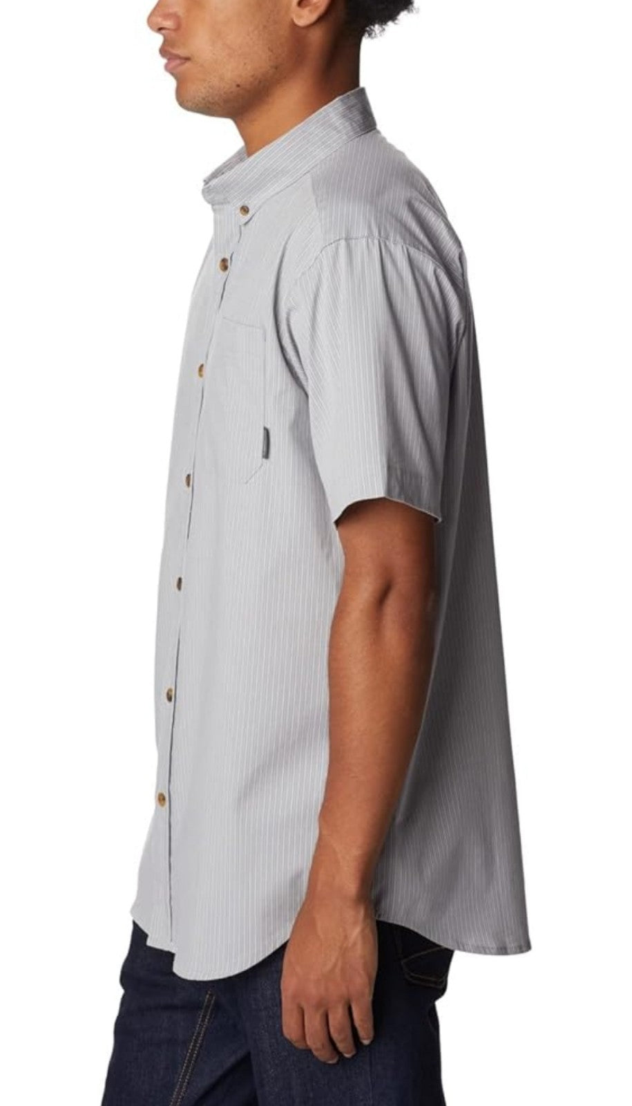 Columbia Men's Rapid Rivers II Short Sleeve Shirt Color Columbia Grey Modern Fit