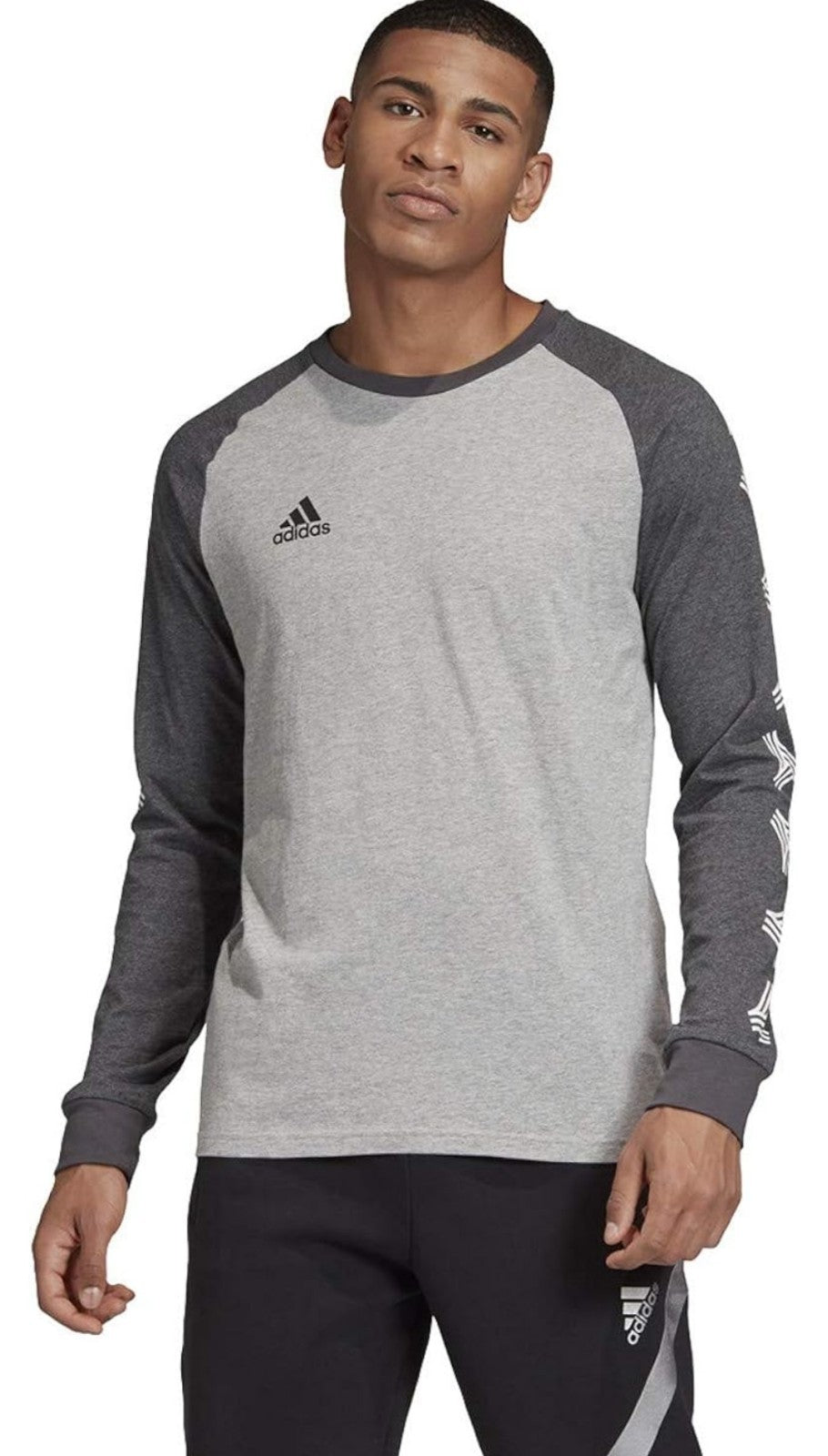 Adidas Originals Men's Trefoil Essentials Crewneck Long Sleeve Sweatshirt2XL 
