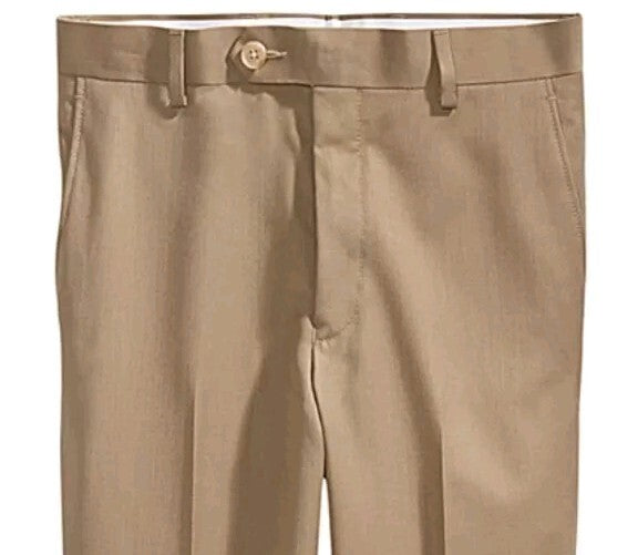 Lauren Ralph Lauren BIG KIDS / BOYS Tan DRESS PANTS 18H X 34W Stretch Pant New