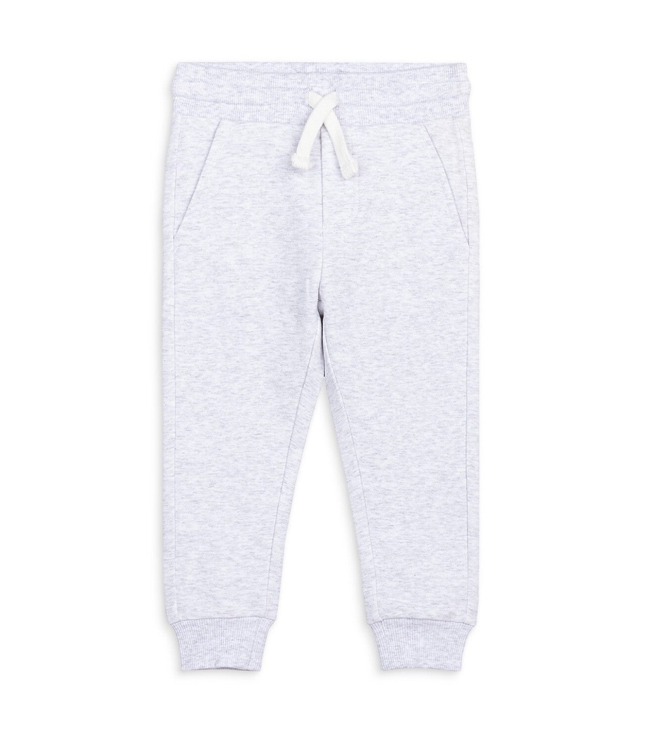 Miles The Label Kids Boys' Fleece Jogger Pants Color Light Heather Grey Size 8