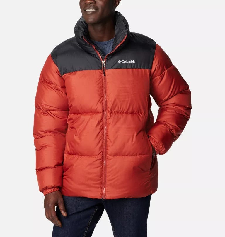 Columbia Men's Puffect™ II Puffer Logo JacketRed / Black Size Medium  New