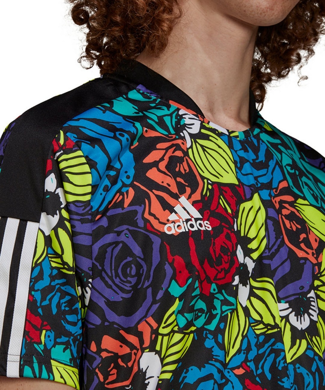 Adidas Mens Originals Tiro Soccer Floral Polyester Jersey Shirt Multicolor S NWT