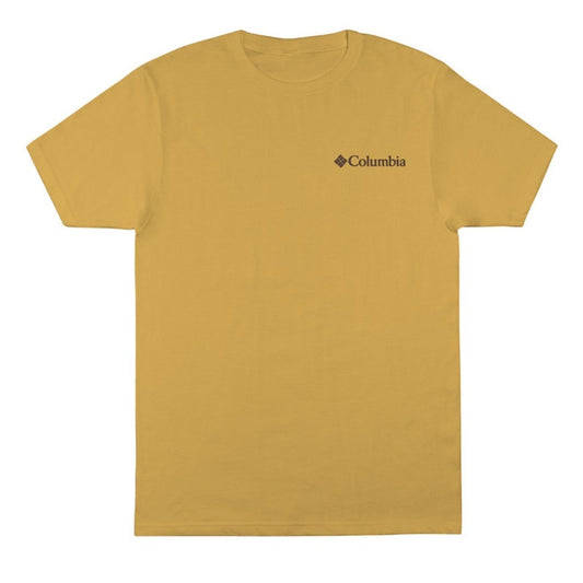 Columbia Men's Ivy Mountain Graphic Sportswear Crewneck T-Shirt XXL Mustard NWT