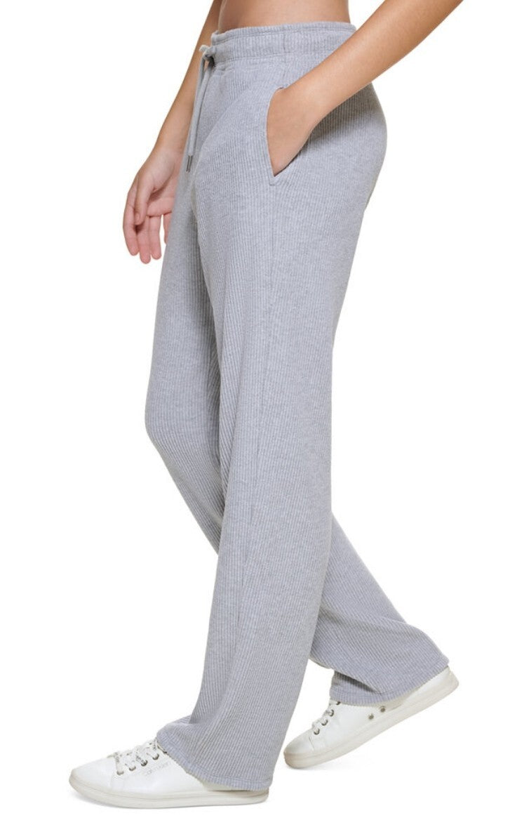 Calvin Klein Women's Performance High Waist Ribbed Jogger Relaxed Sweatpants NWT