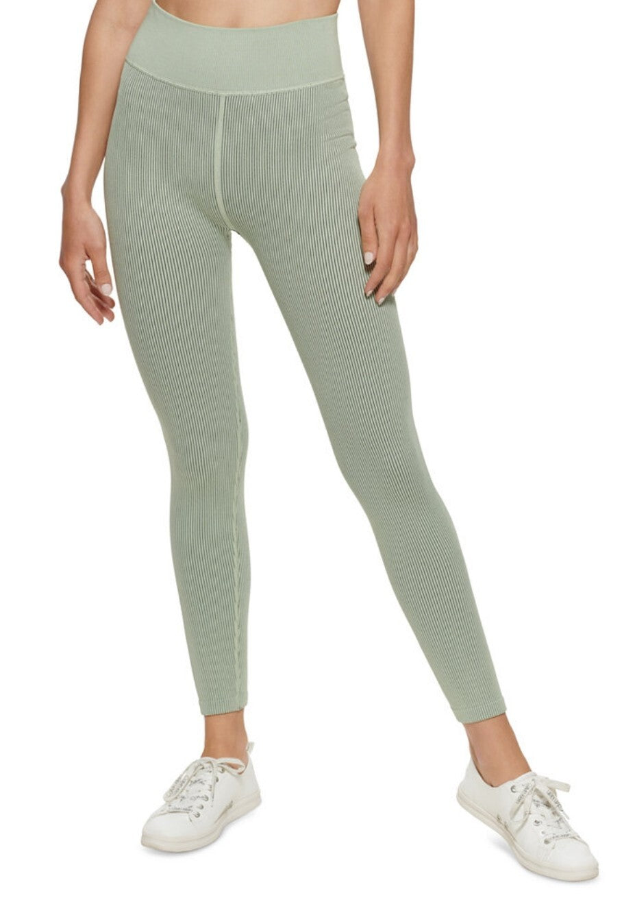 Calvin Klein Womens Ribbed High Waist 7/8 Color Jasper Size Small MSRP $70 NWT