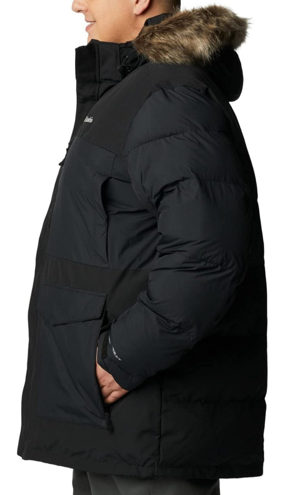 Columbia Men's Marquam Peak Fusion Insulated Parka II Hooded Jacket Black XL NWT
