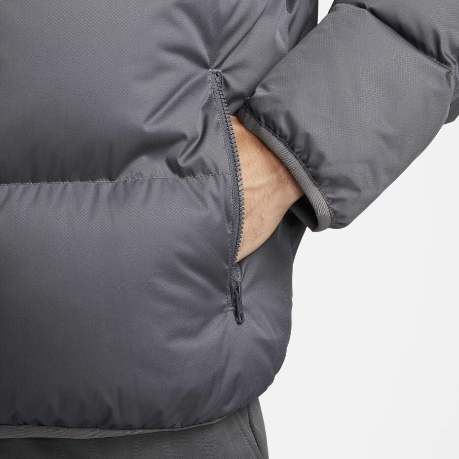 Nike Men's Sportswear Club Water-Repellent Puffer Jacket Grey White FB7368-068 M