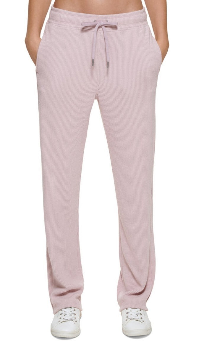 Calvin Klein Women's Performance High Waist Ribbed Jogger Relaxed Sweatpants NWT