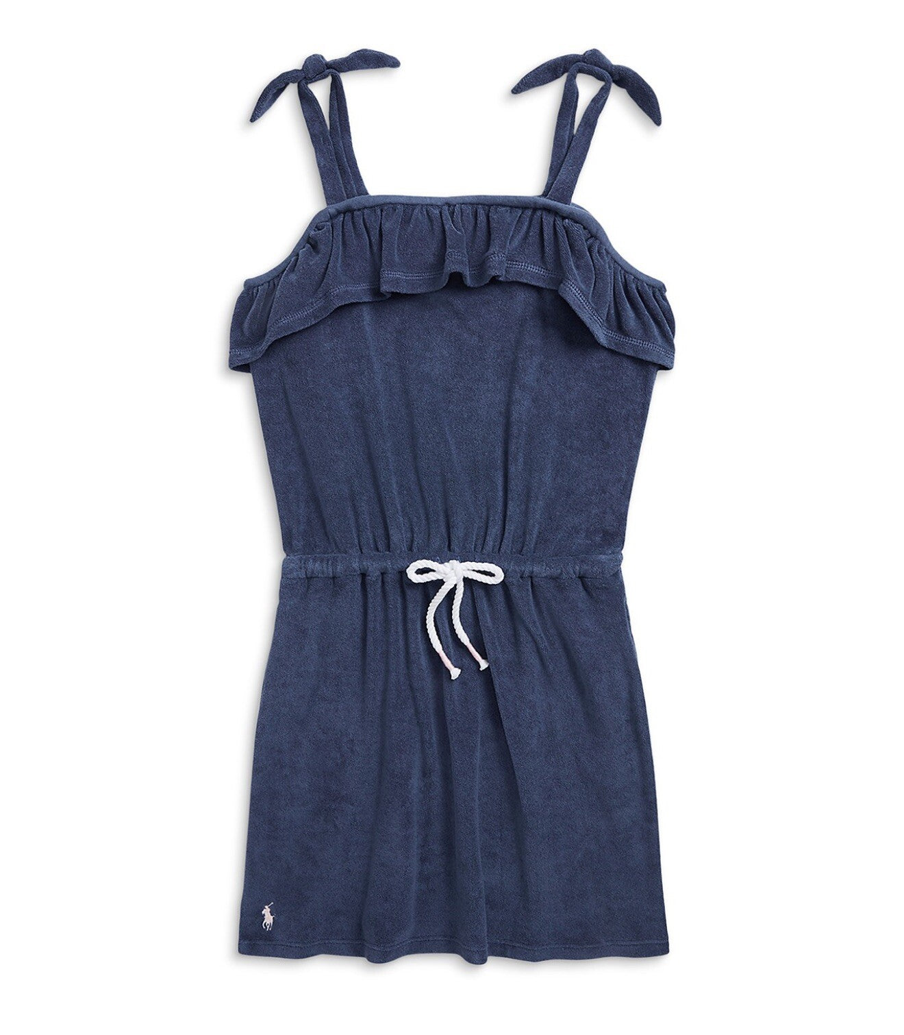 Polo Ralph Lauren Big & Little Kids Ruffled Cotton-Blend Terry Cover-Up Swimsuit
