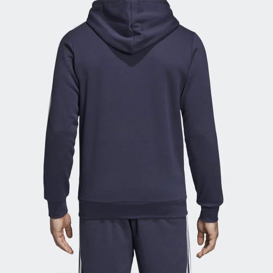 Adidas Men's Essentials 3 Stripes Fleece Full Zip Hoodie Small Legend Ink NWT