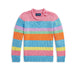 Polo Ralph Lauren Girls' Striped Cotton Rollneck Sweater - Little Kid, Big Kid