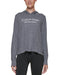 Calvin Klein Performance Women's Stacked Logo Hooded Top Gray Heather Size L NWT