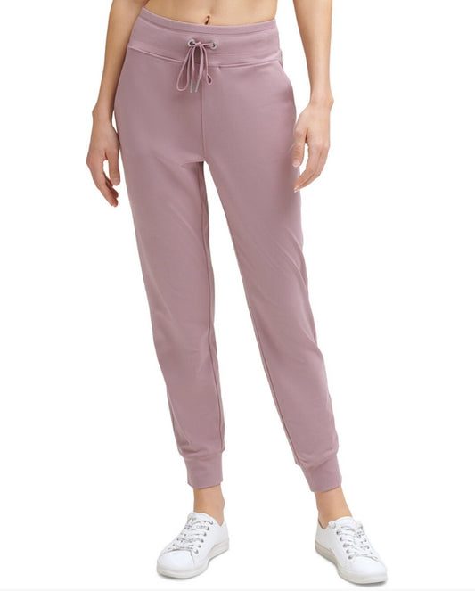 Calvin Klein Women's Slim Fit Full Length Joggers, Color Stardust Size L, XL NWT