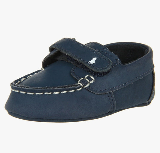 Ralph Lauren Baby Boy's Crazy Horse Captain EZ Soft Sole Infant/Toddler Size 3