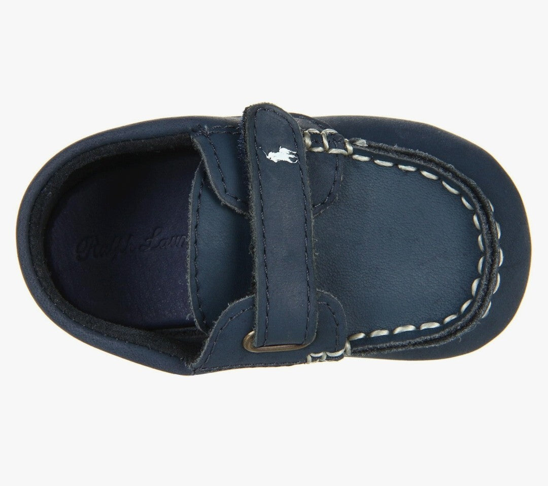 Ralph Lauren Baby Boy's Crazy Horse Captain EZ Soft Sole Infant/Toddler Size 3