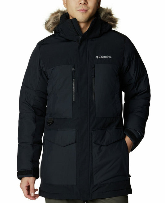Columbia Men's Marquam Peak Fusion Insulated Parka II Hooded Jacket Black XL NWT