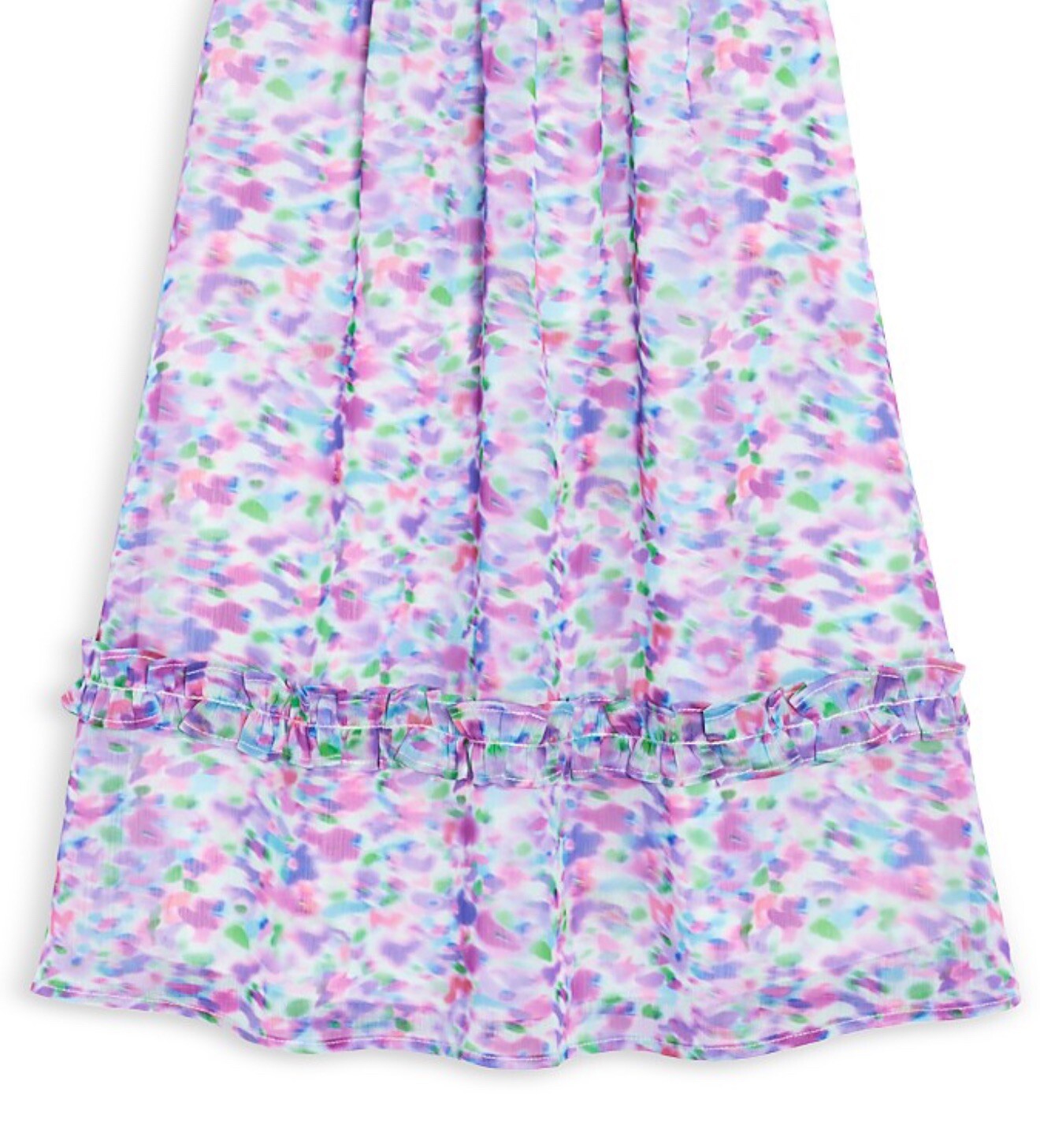 Aqua Girls Midi All Over Dress Little & Big Kid Exclusive Color Lilac Multi