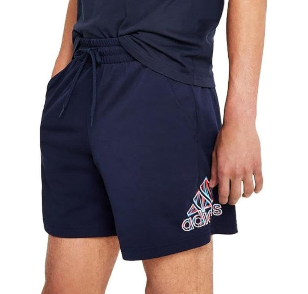 adidas Men's 7" Logo  Essentials Americana Jersey Shorts Legend Ink 2XL NWT