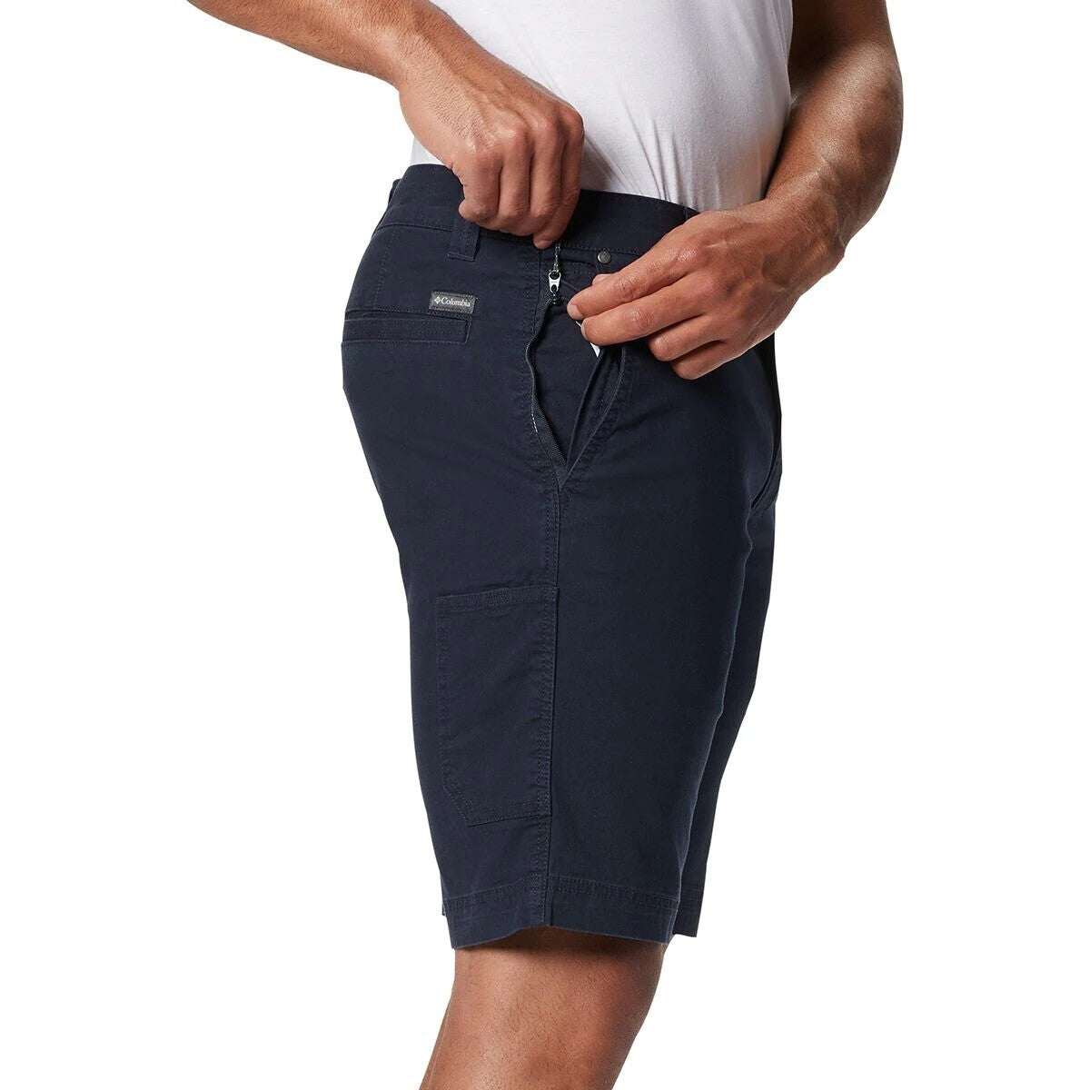 Columbia Men's Flex Roc 8in Cargo Stretch Utility Shorts Size 44" Navy Abyss New