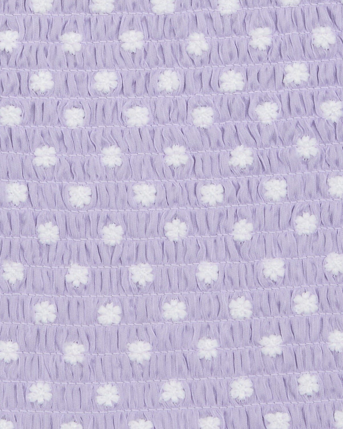 AQUA Girls Daisy Clip Dot Puff Sleeve Top Square Neck Big Kid Color Lilac New