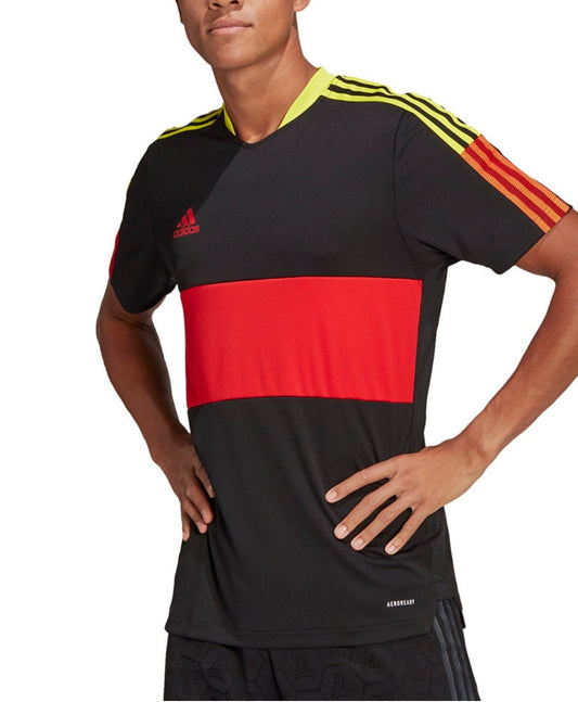 Adidas Men's Tiro 21 Colorblock Soccer Jersey Size Small Black NWT