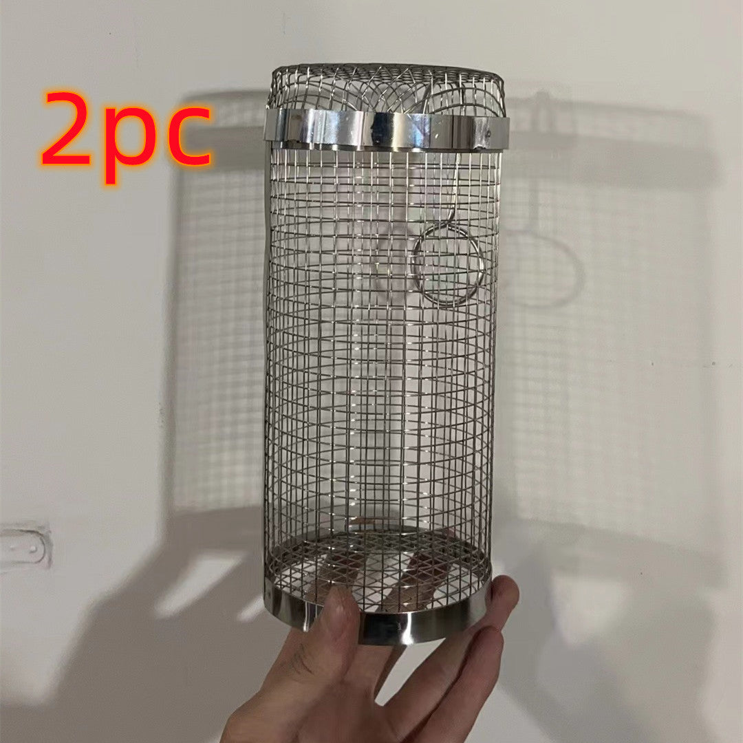 Rolling Grilling Basket Metal BBQ Basket