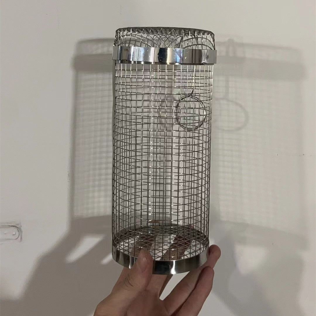 Rolling Grilling Basket Metal BBQ Basket