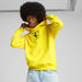 Puma Men's Regular Fit Scuderia Ferrari Race Big Shield Hoodie Yellow Medium