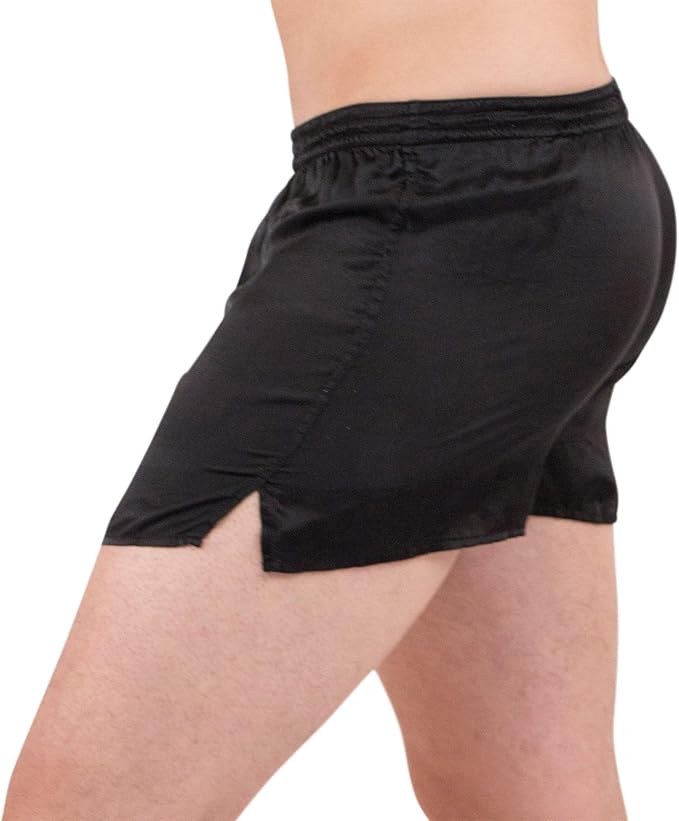 3 Pack--Sandwashed Silk Boxer Black