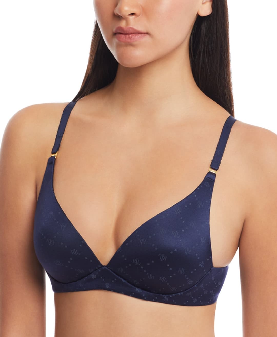 Lauren Ralph Lauren Women's Comfort Collection Wire-Free Padded Logo T-Shirt Bra