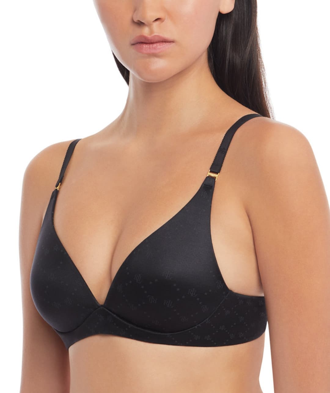 Lauren Ralph Lauren Women's Comfort Collection Wire-Free Padded Logo T-Shirt Bra