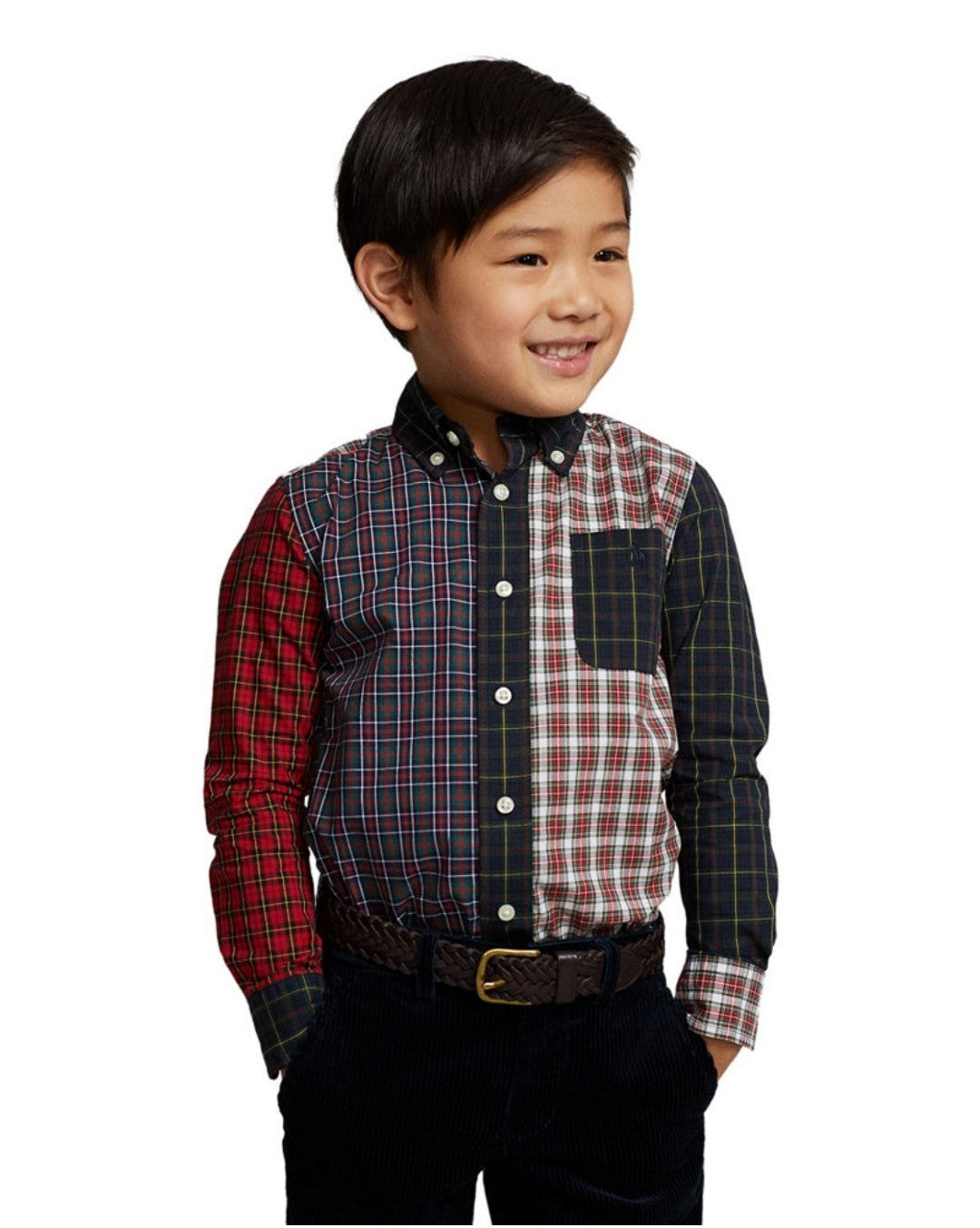 Polo Ralph Lauren Toddler & Little Boys Kids Plaid Cotton Poplin Shirt 2/2T New