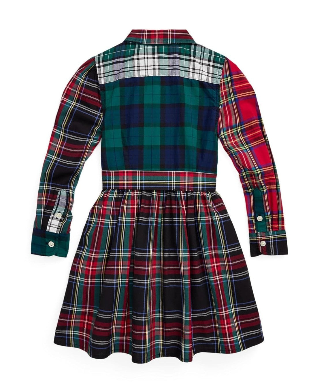 Polo Ralph Lauren Toddler & Little Girls Plaid Cotton Fun Shirtdress Red Multi 