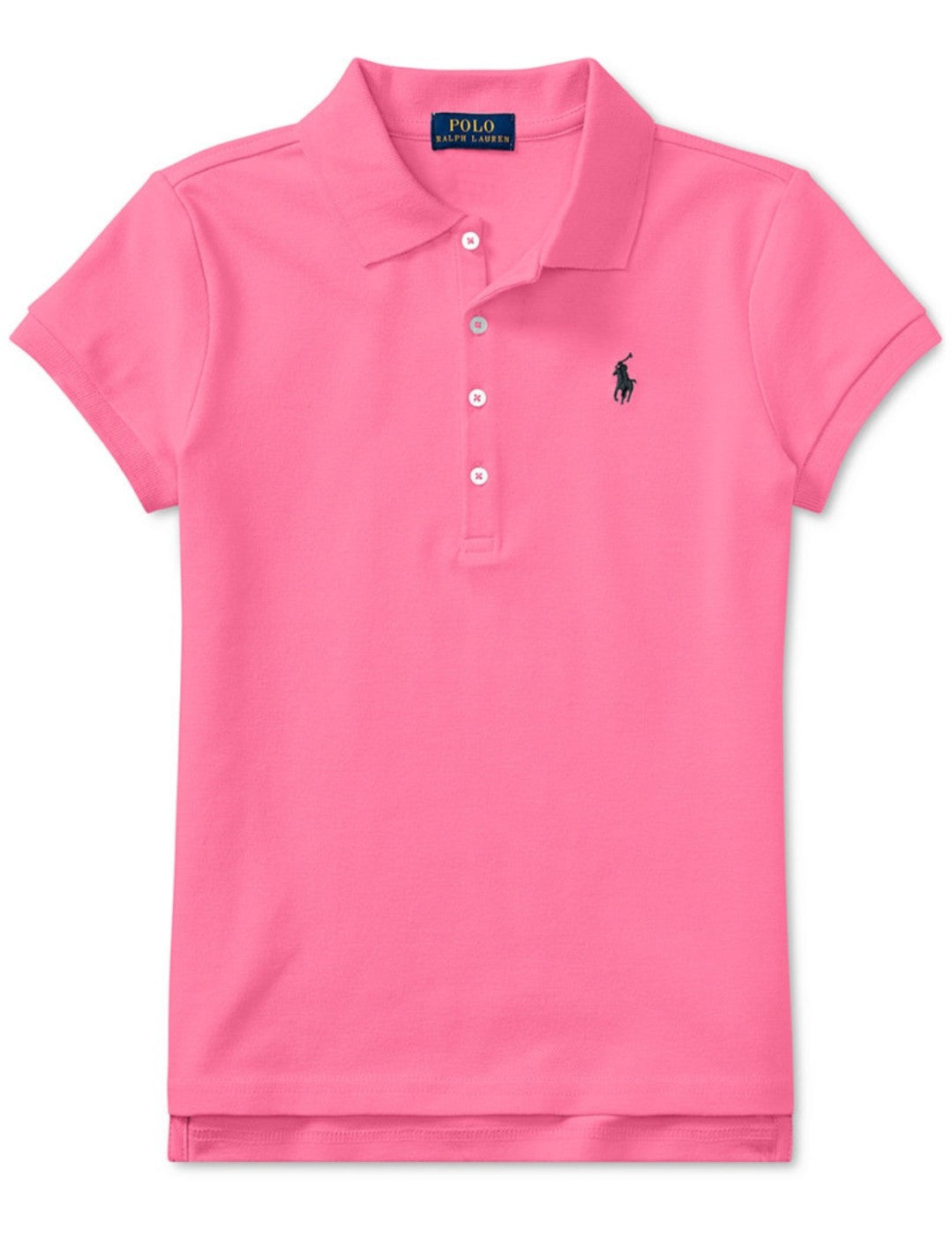 Polo Ralph Lauren Girls Big Kids Cotton Stretch Mesh Polo Pink XL (16) New