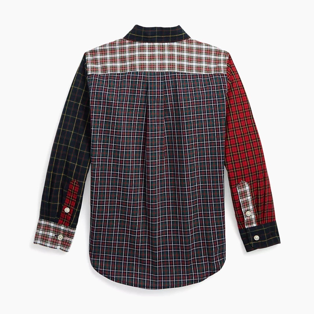 Polo Ralph Lauren Toddler & Little Boys Kids Plaid Cotton Poplin Shirt 2/2T New